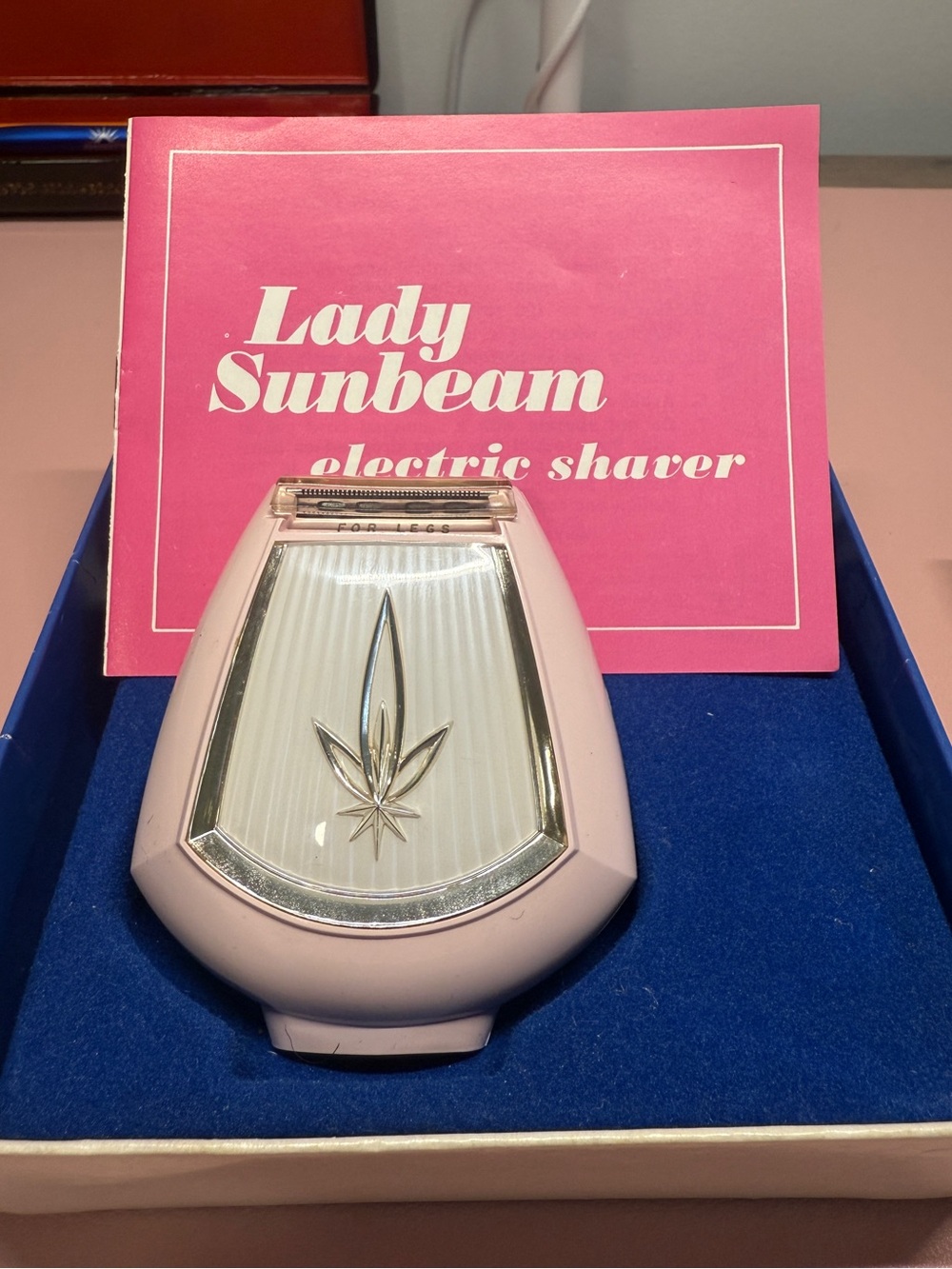 Vintage Sunbeam Pink Electric Lady Shaver Retro Working Collectible 1960s 70s